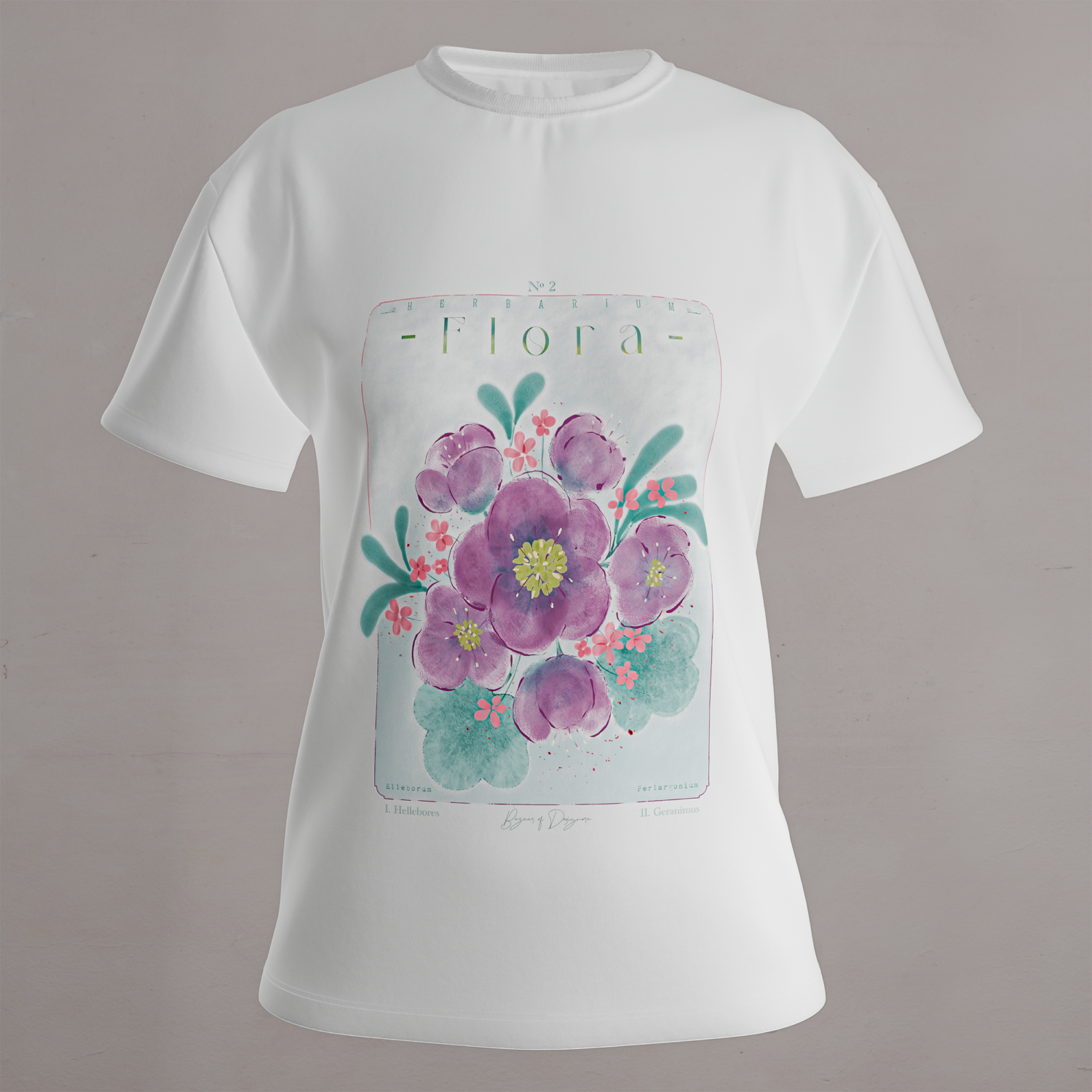 Hellebores & Geraniums | T-Shirt