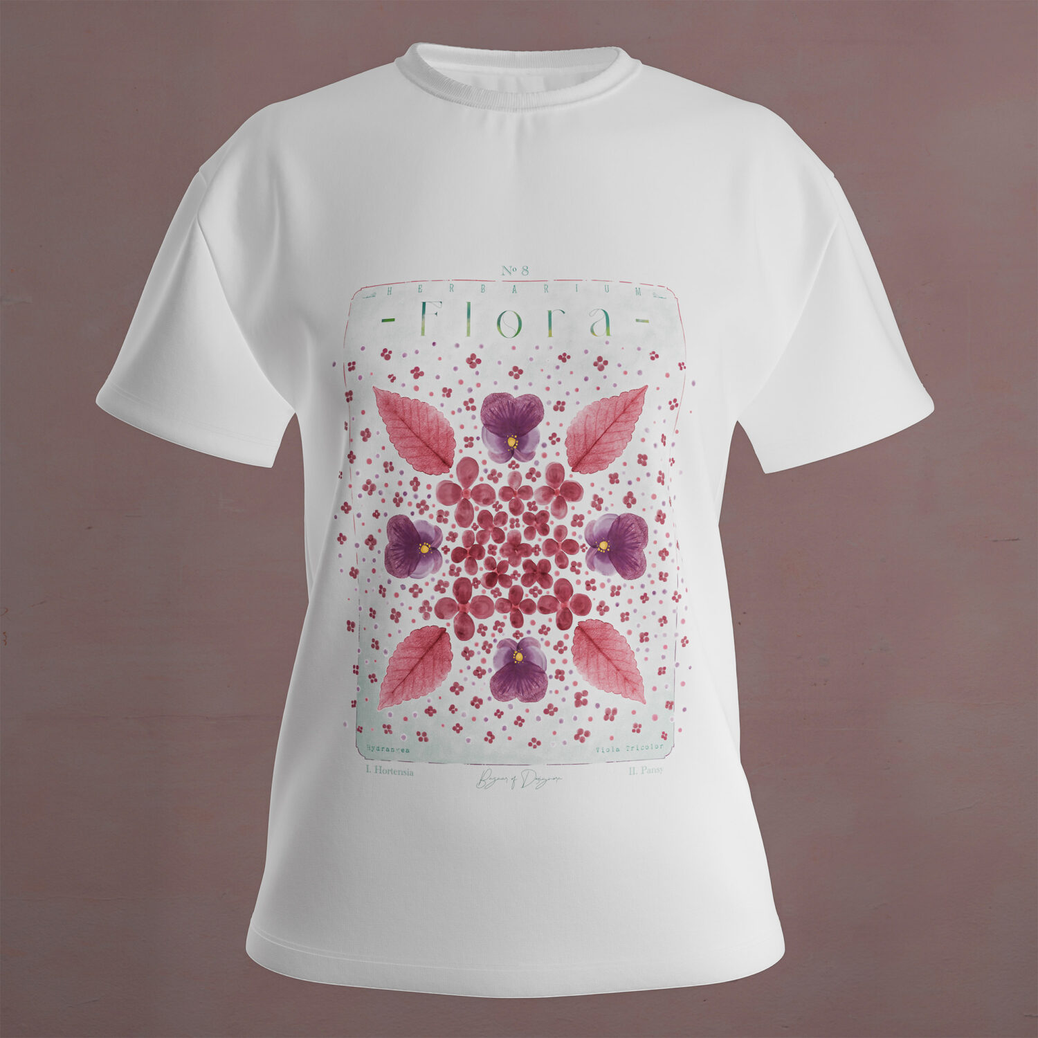 Pansy, Hydrangea & Coleus | T-Shirt