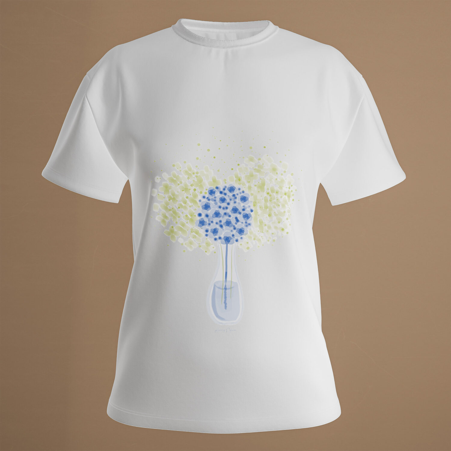 Blue & Green Hydrangea | T-Shirt