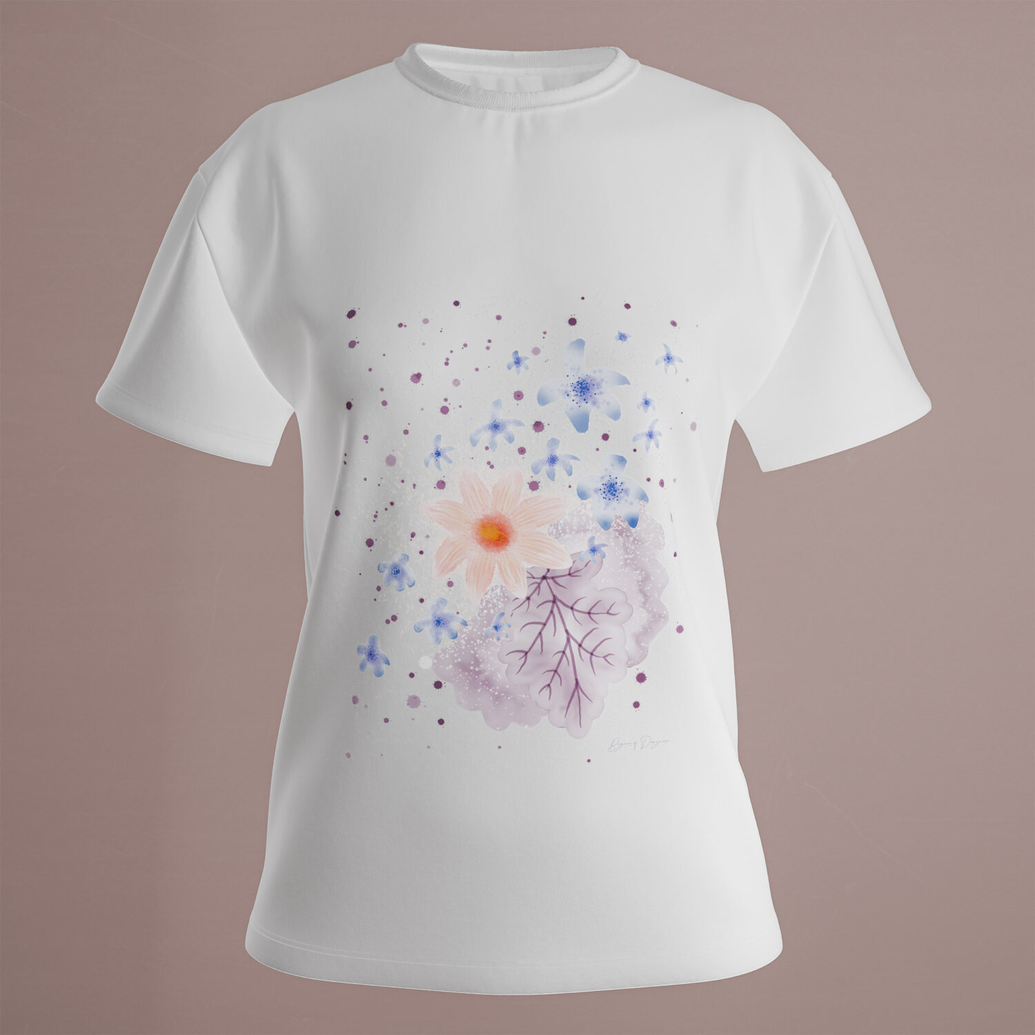 Delphiniums, Dahlias & Heuchera | T-Shirt