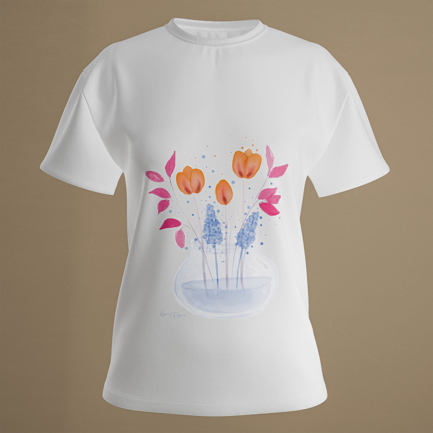 Muscari, Tulips & Bougainvillea | T-Shirt