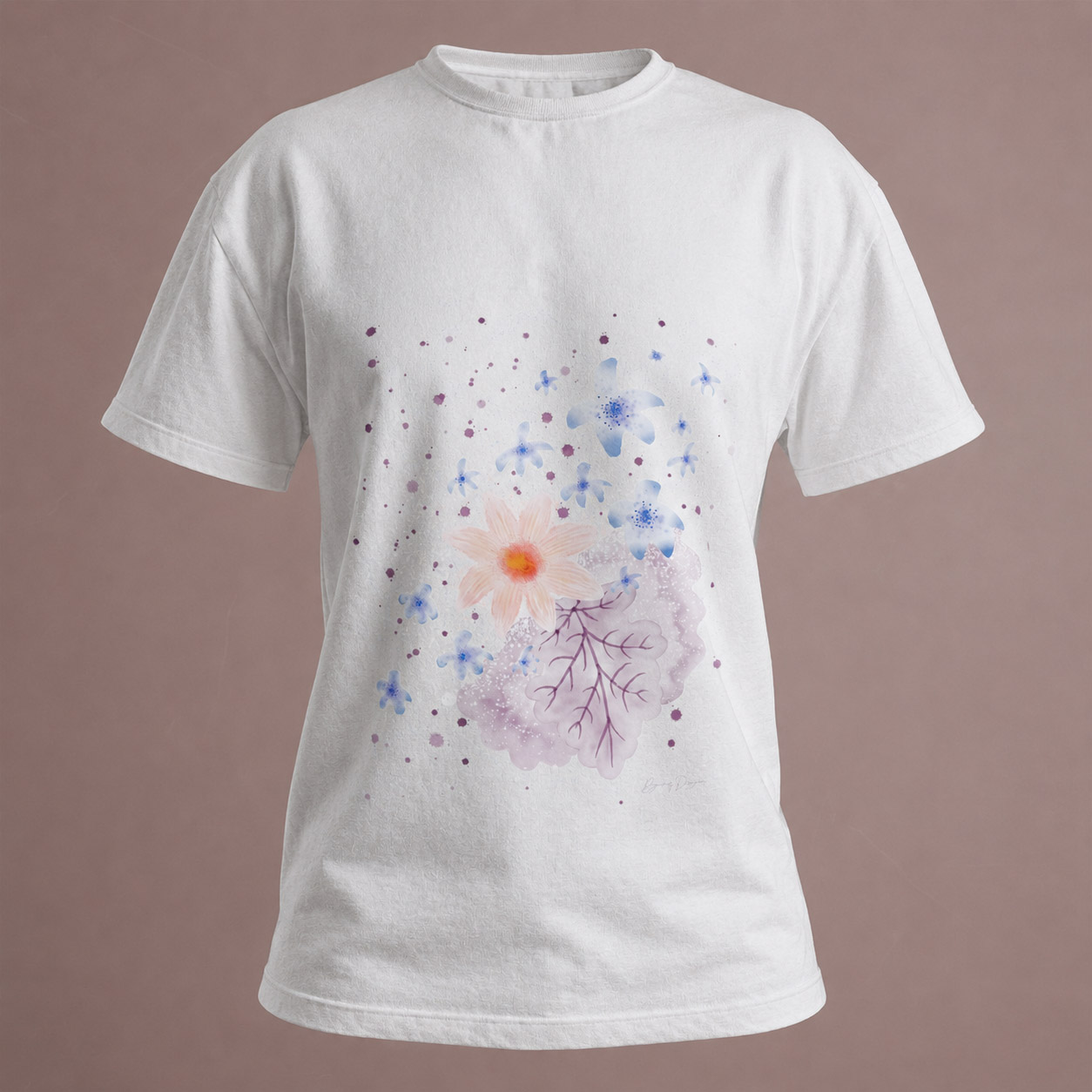 Delphiniums, Dahlias & Heuchera | T-Shirt